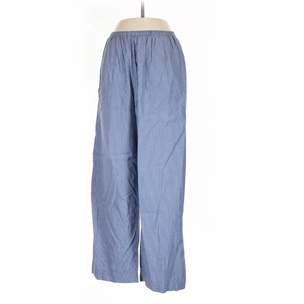 Deiji Studios blue white stripe 100% organic cotton pants - Picture 2 of 6